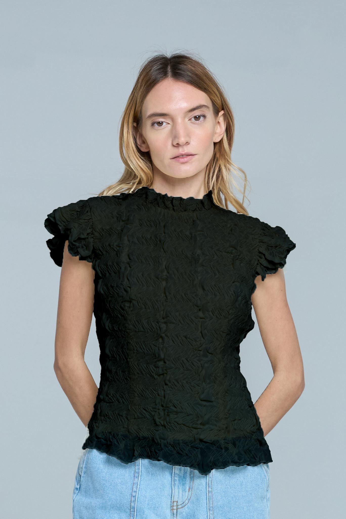 Laryna Textured Knit Top