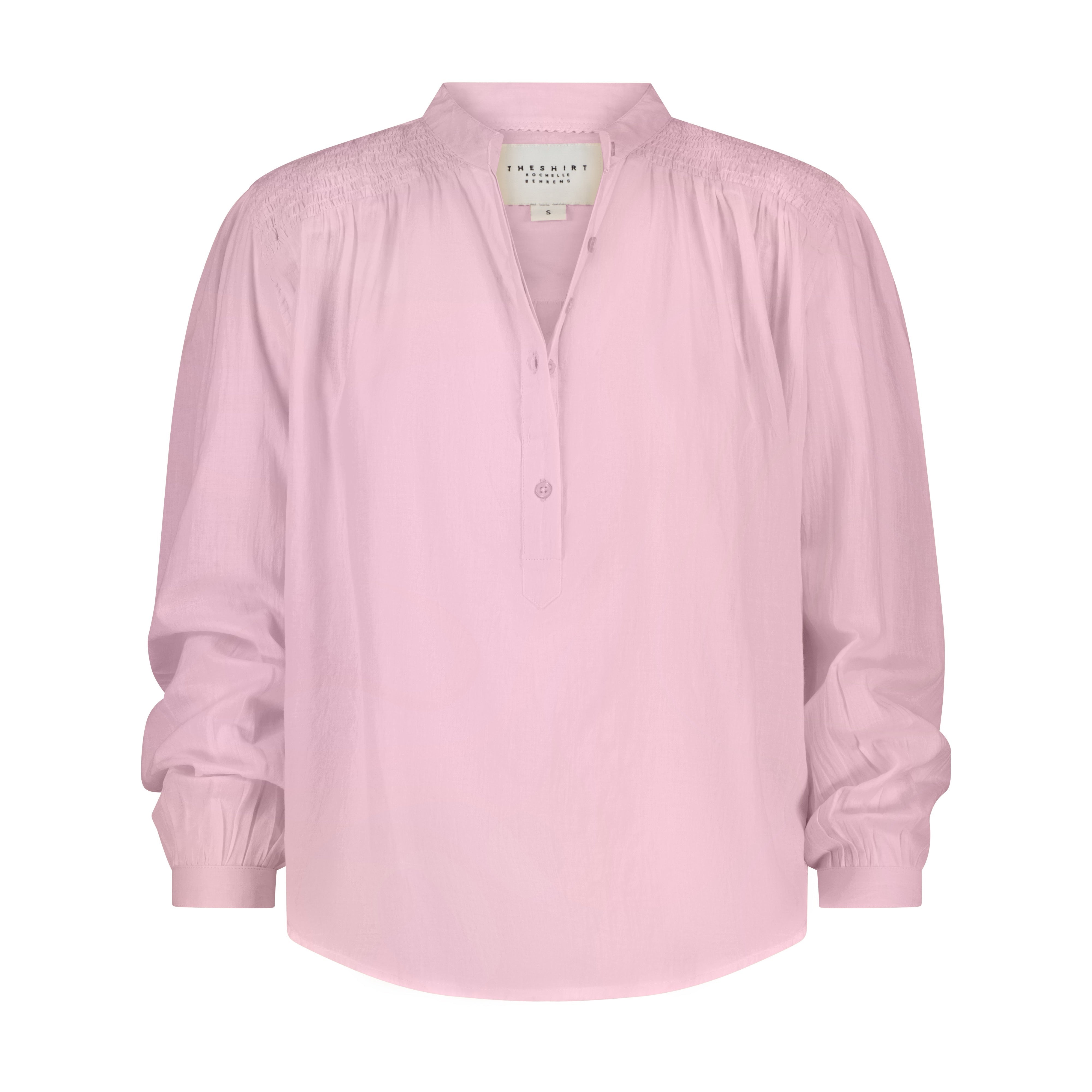 The Tieghan Shirt LS in Fondant Pink