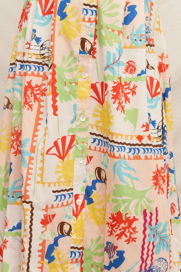 Beachy Coastal Top & Skirt Set