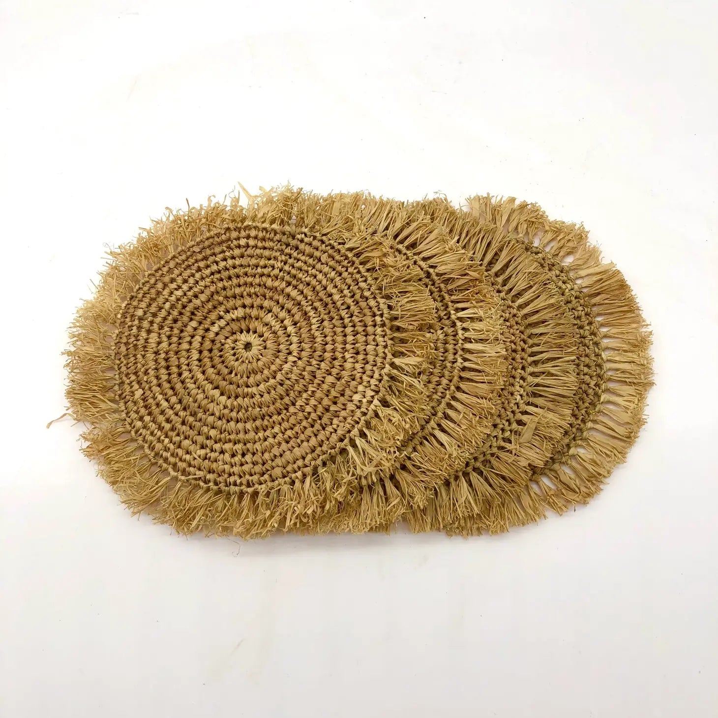 Raffia Coasters-Set of 4