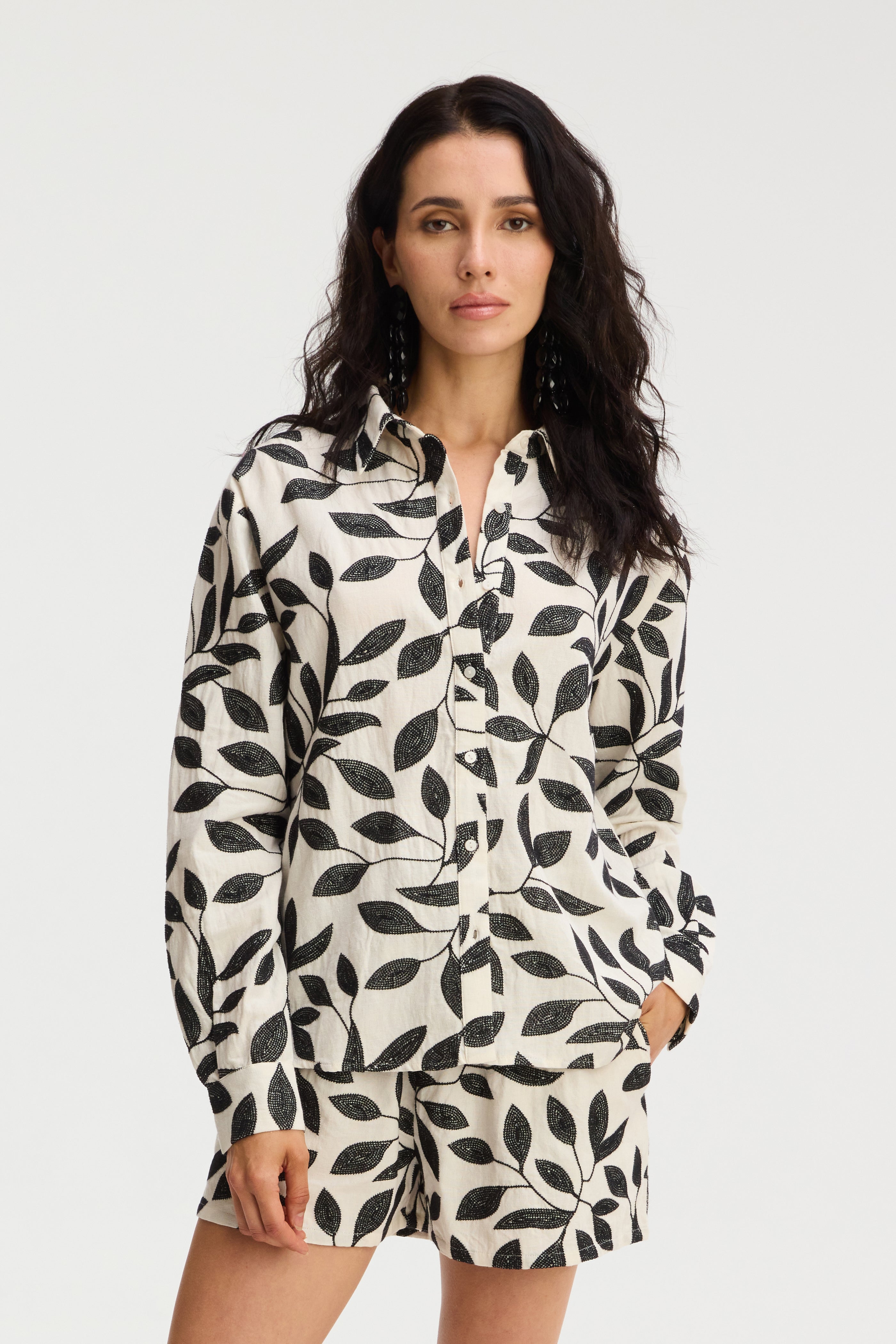 Embroidered Nina Shirt