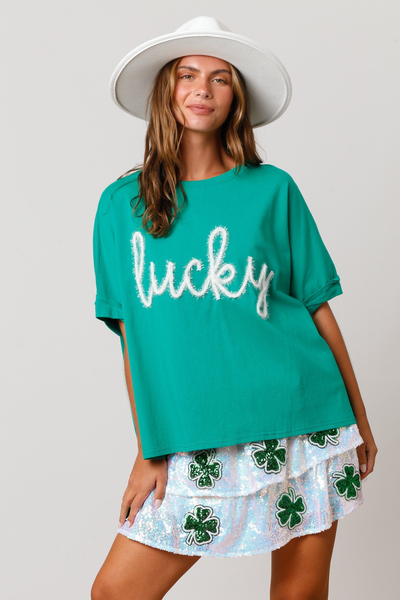 St. Patricks Lucky Green Top