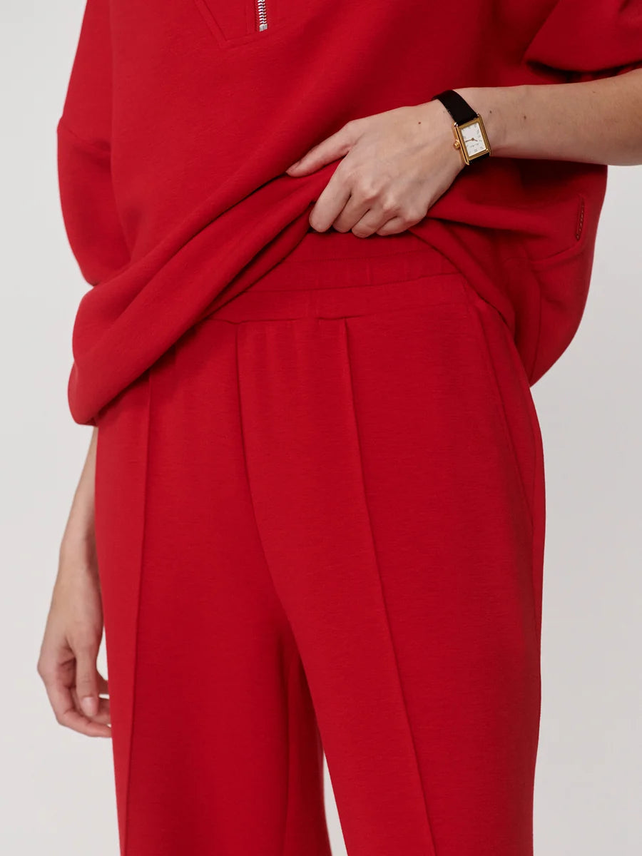 Varley-The Wide Leg Pant 30"-Red Marl