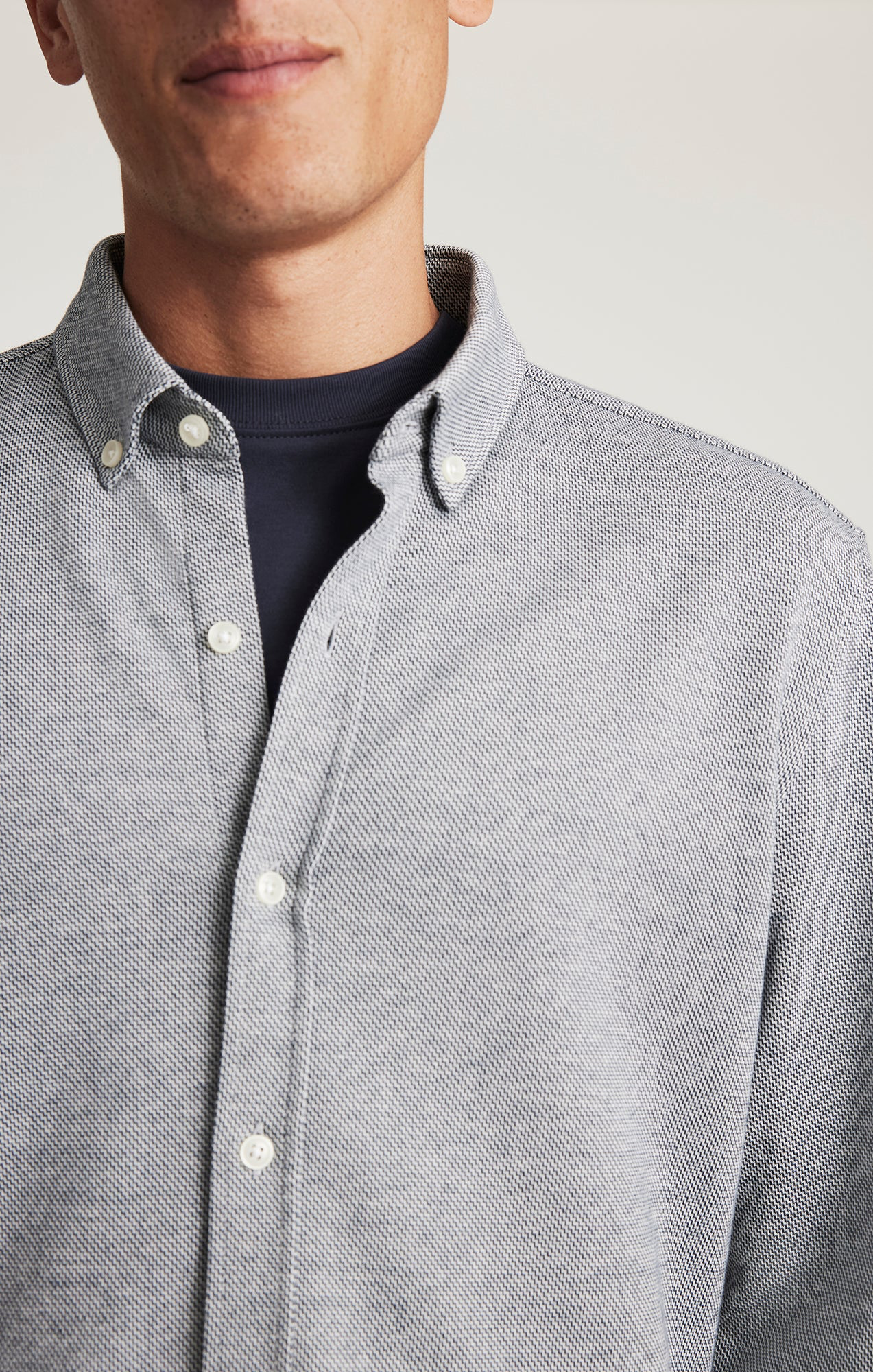 Total Eclipse Knit Button Down