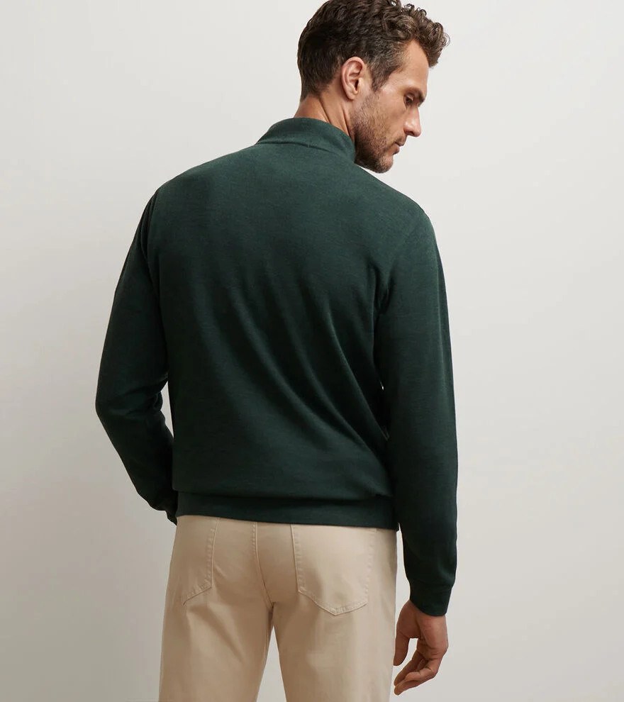 Crown Comfort Quarter-Zip Pullover - Deep Verdant