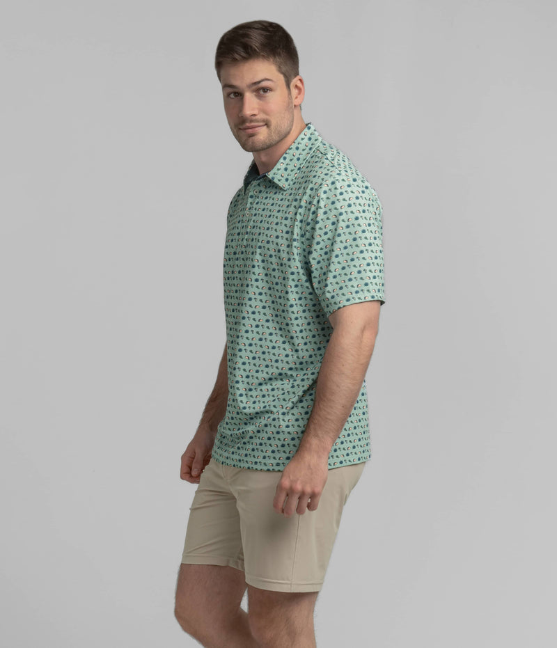 Tacos and Tequila Printed Polo