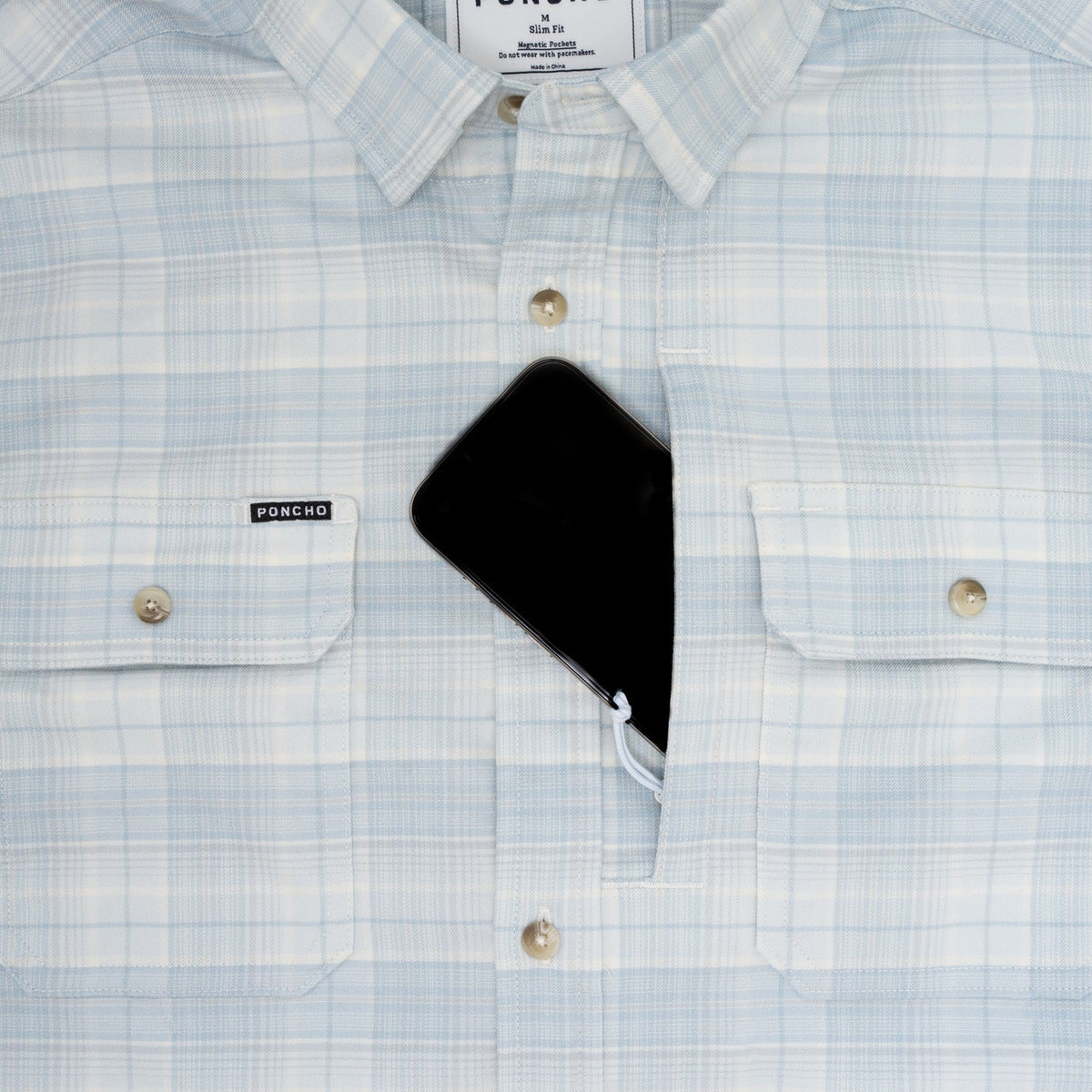 Hilton Head Flannel - Ice Blue