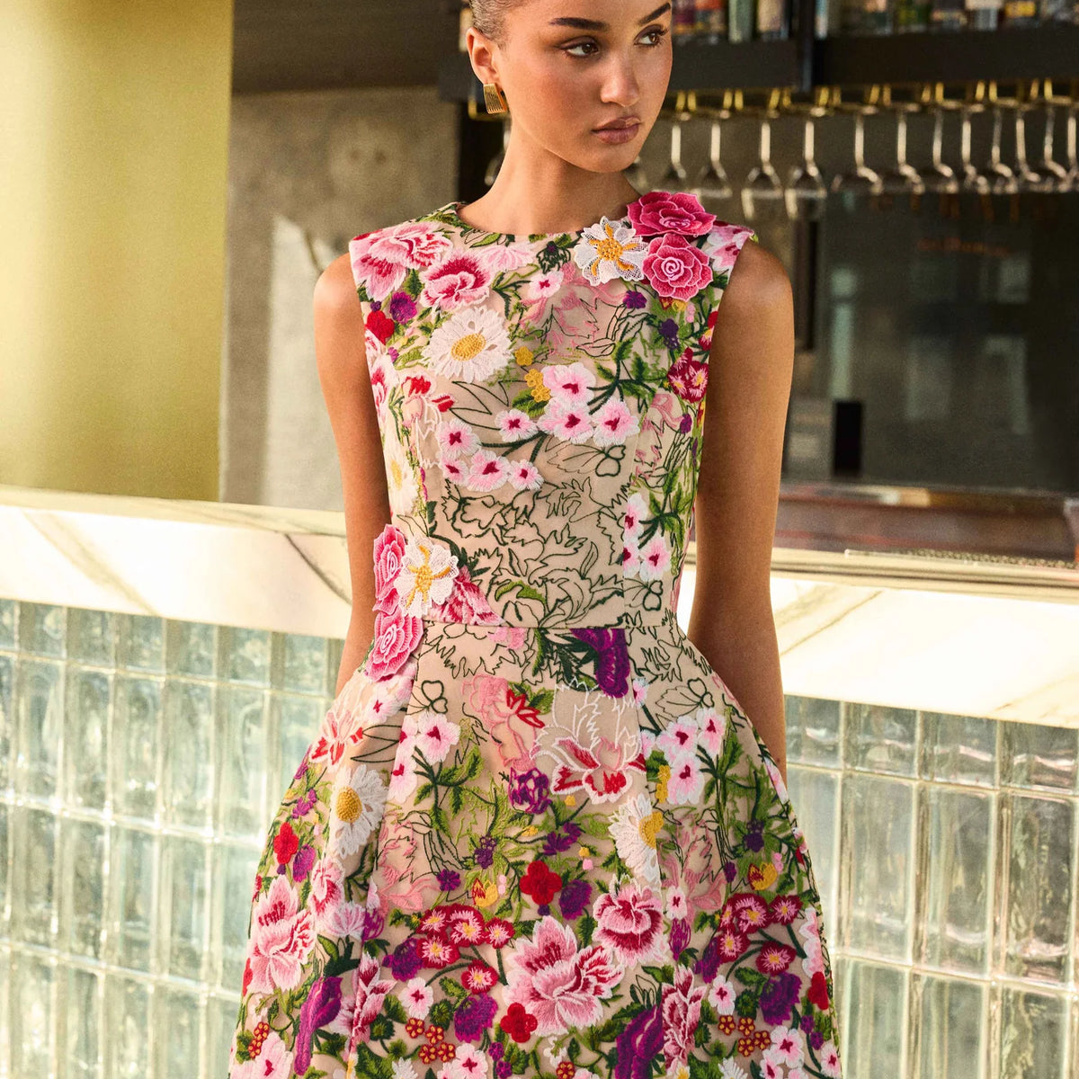 Elliatt Flora Mini Dress-Multi Floral