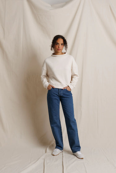 Arden Mock Neck French Terry Sweatshirt