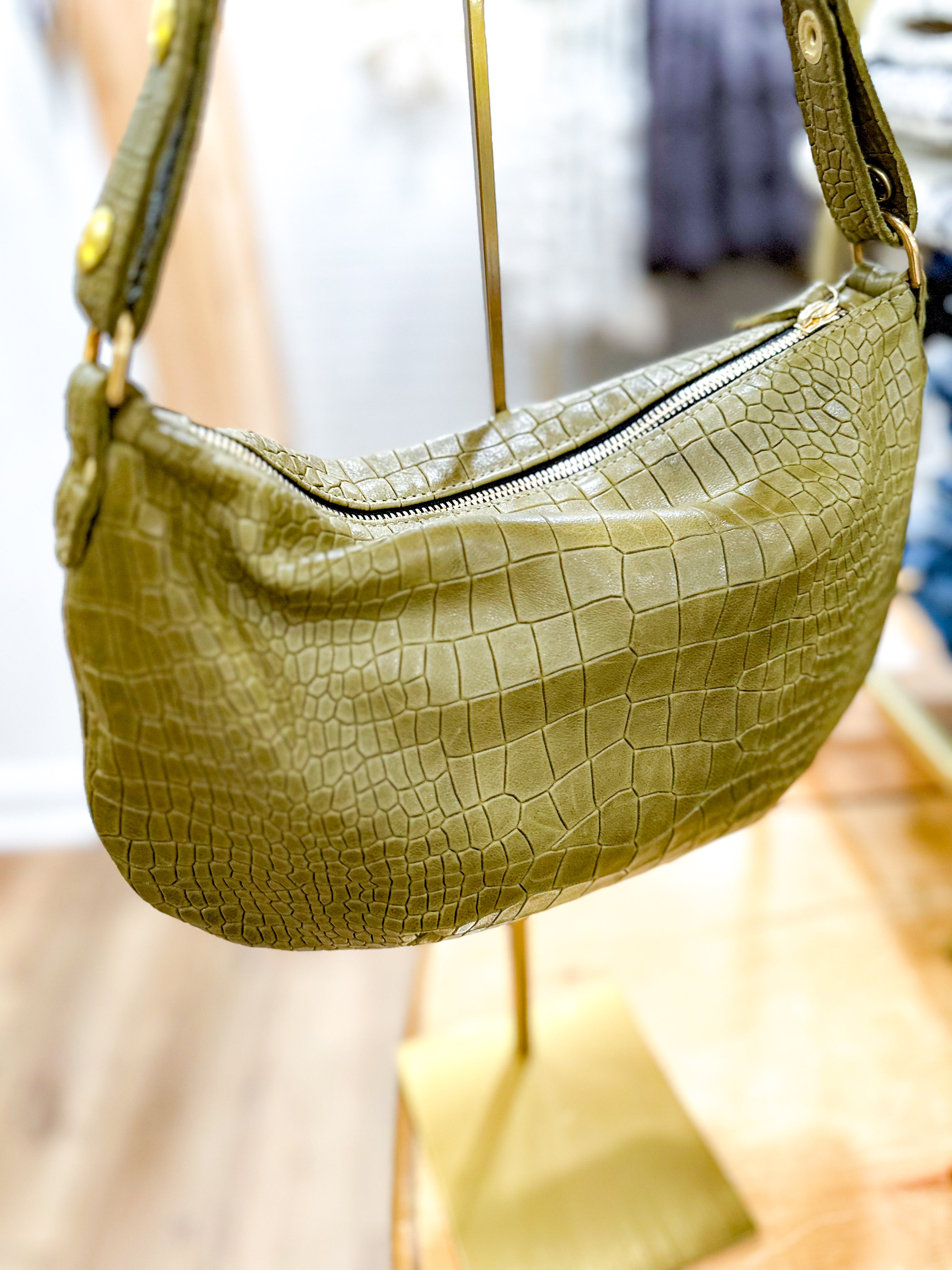 Baby Beth Bag-Green Croc