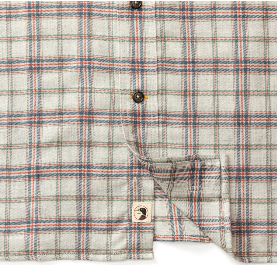 Cotton Flannel Sport Shirt - Grey Heather