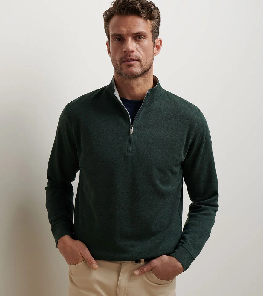 Crown Comfort Quarter-Zip Pullover - Deep Verdant