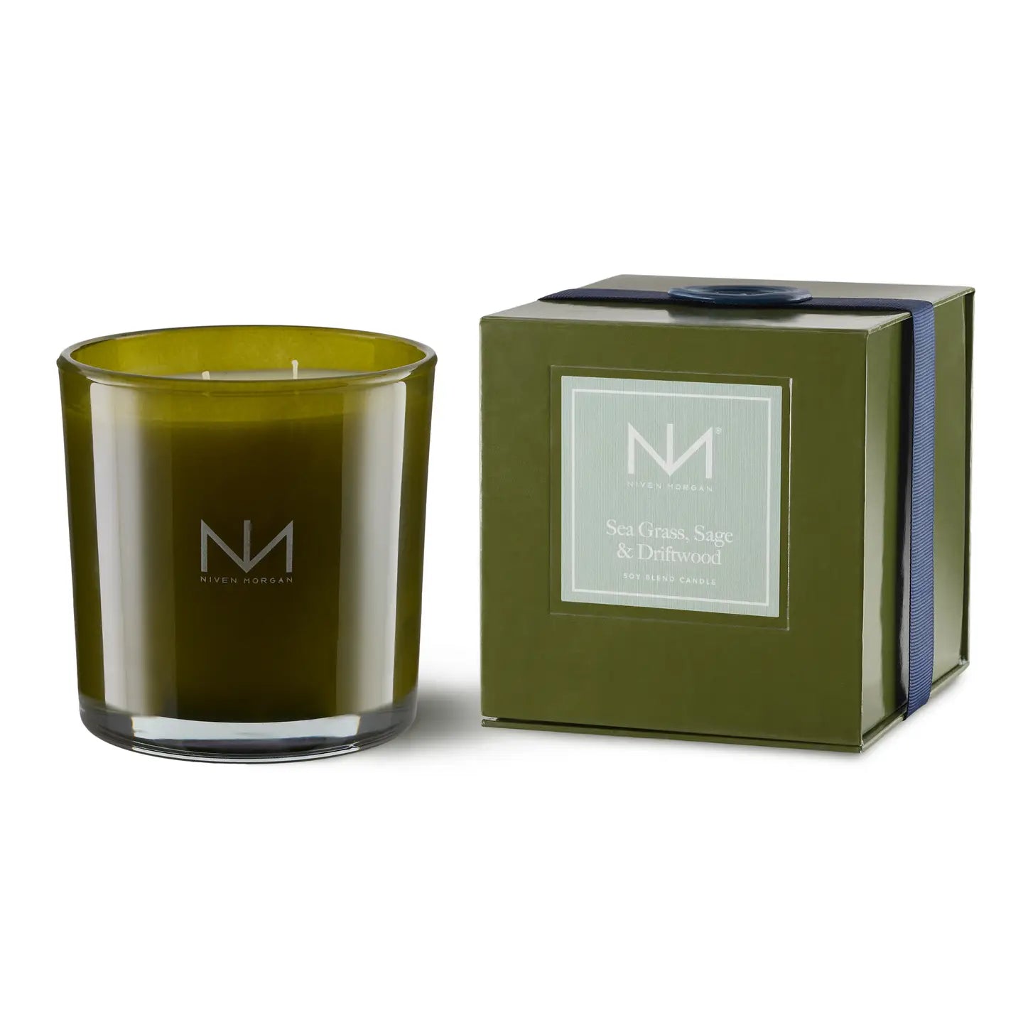 Sea Grass, Sage & Driftwood: Double wick Candle-NM