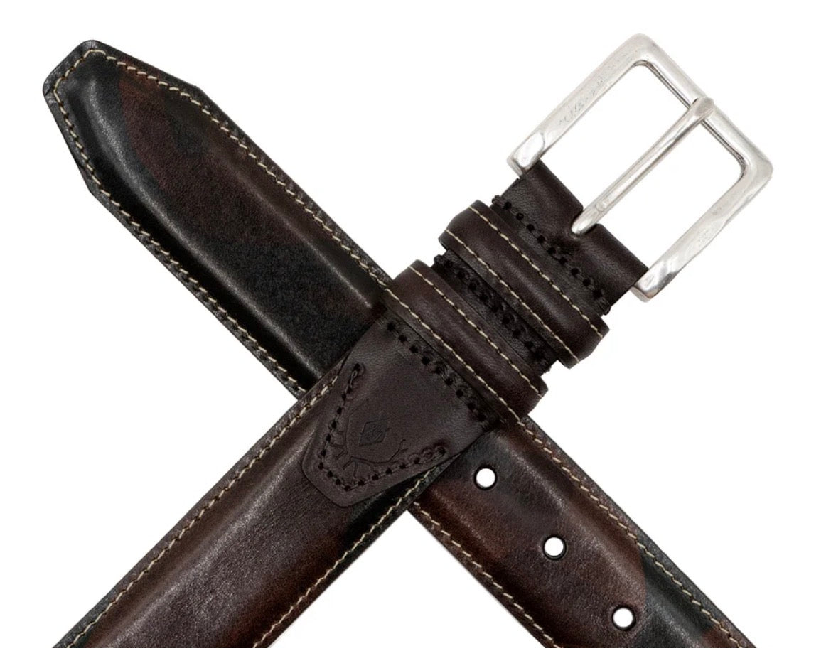Hemingway Saddle Belt Brown Camo