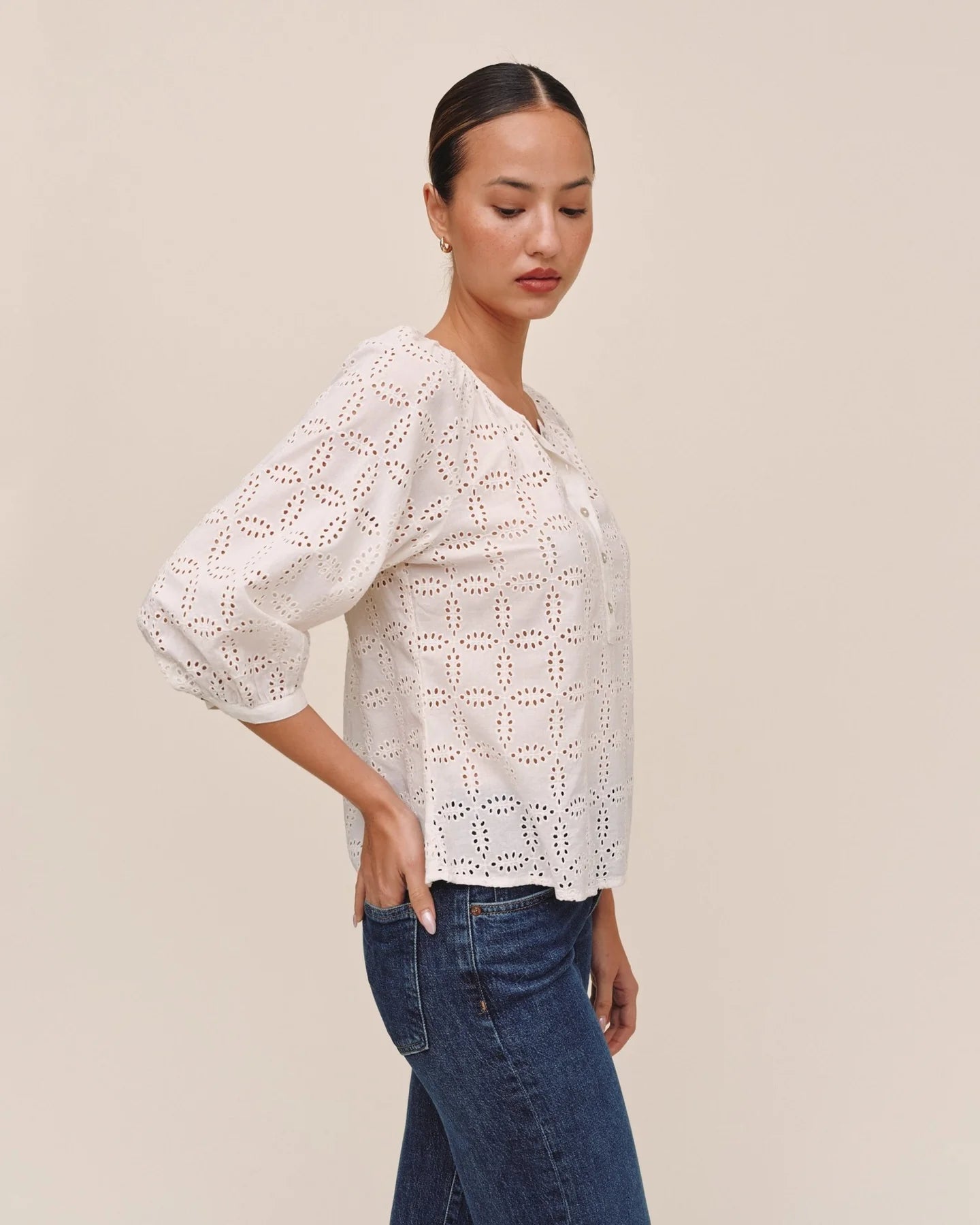 Chelsie Embroidered Pullover