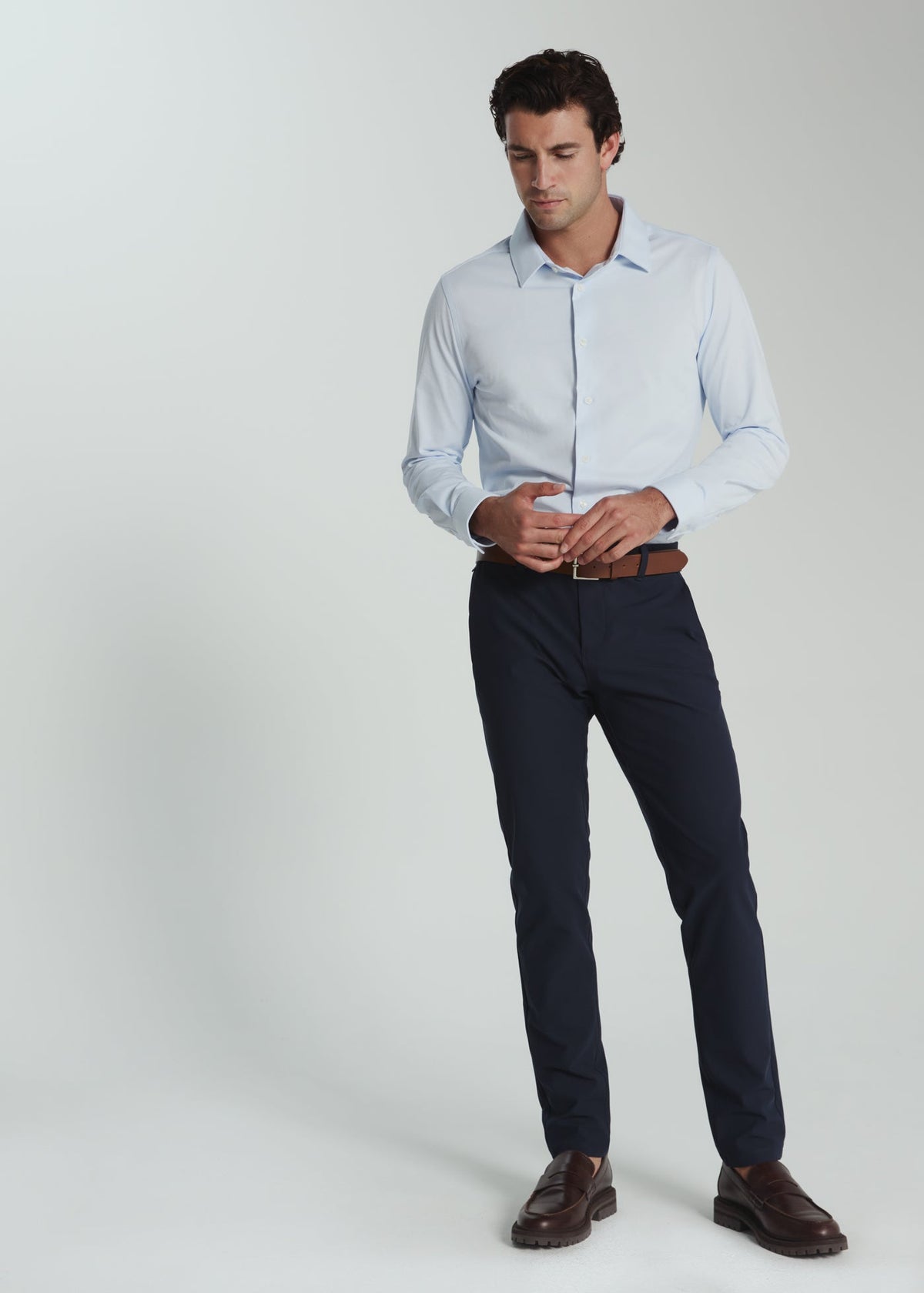 Girona Long Sleeve Shirt - Light Blue