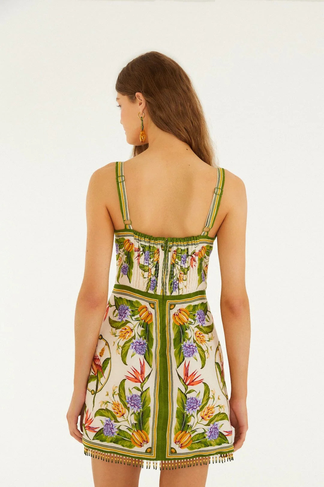 Tropical Scarf Sand & Linen Dress