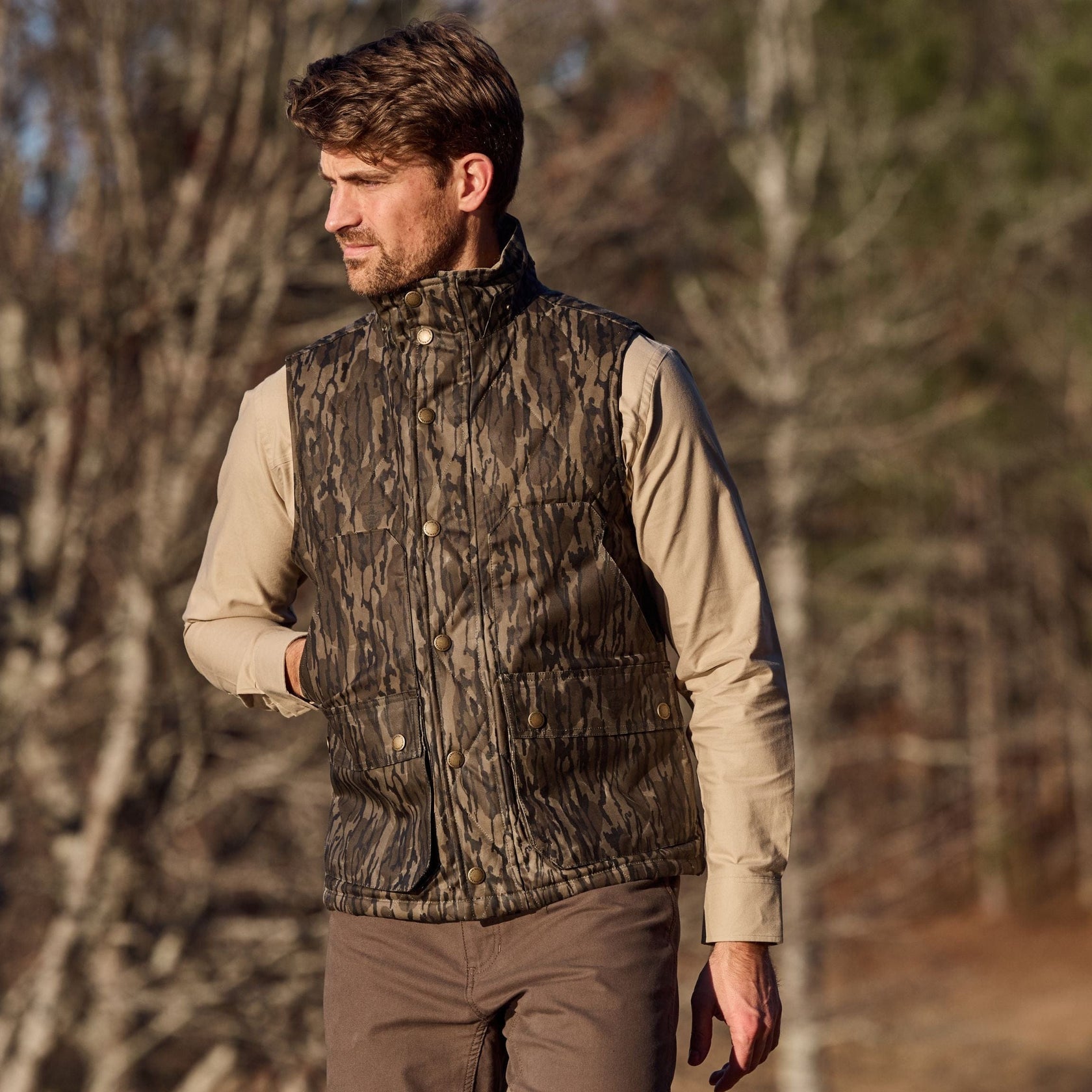 Fowler Vest in Mossy Oak Original Bottomland