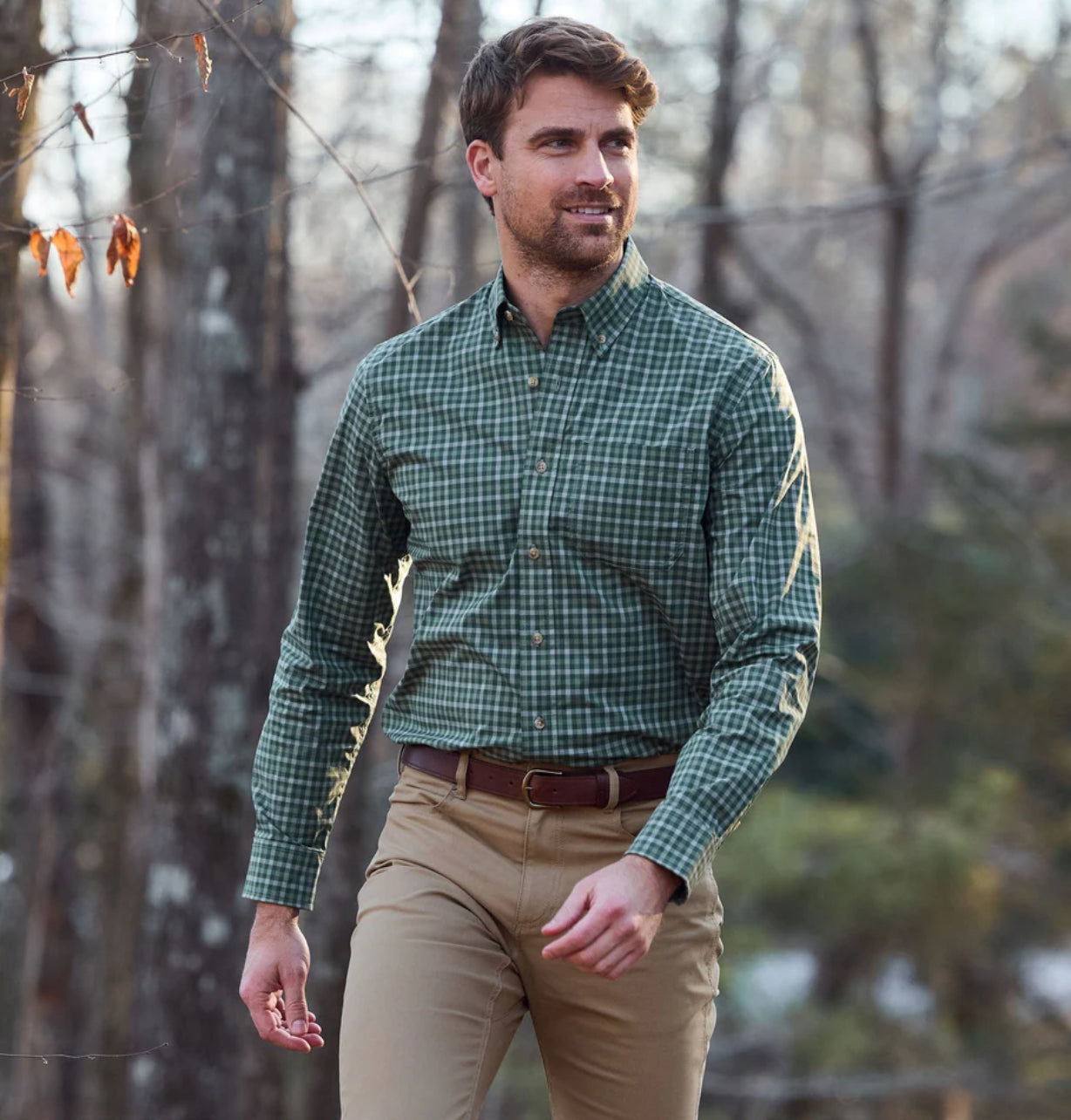 Powell Performance Sport Shirt - Forest Green