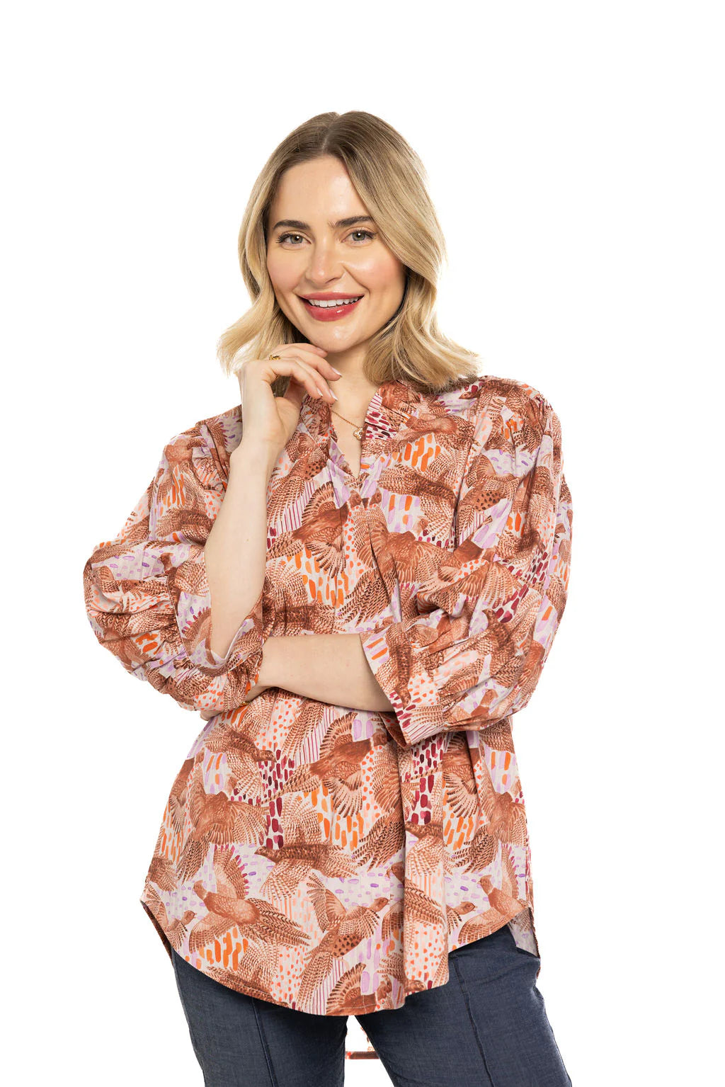 Laura Top-Pheasant Multi