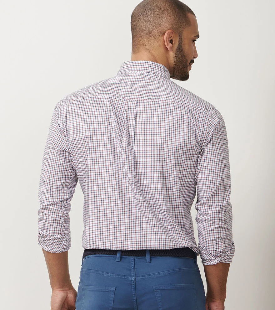 Julian Crown Lite Cotton Shirt - Navy