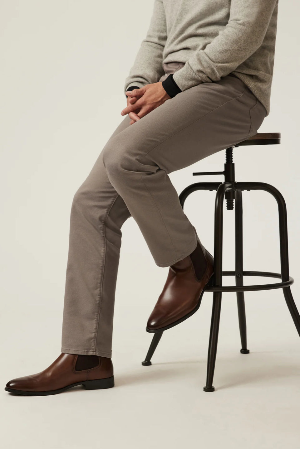 Charisma Relaxed Fit Coolmax Pants - Taupe