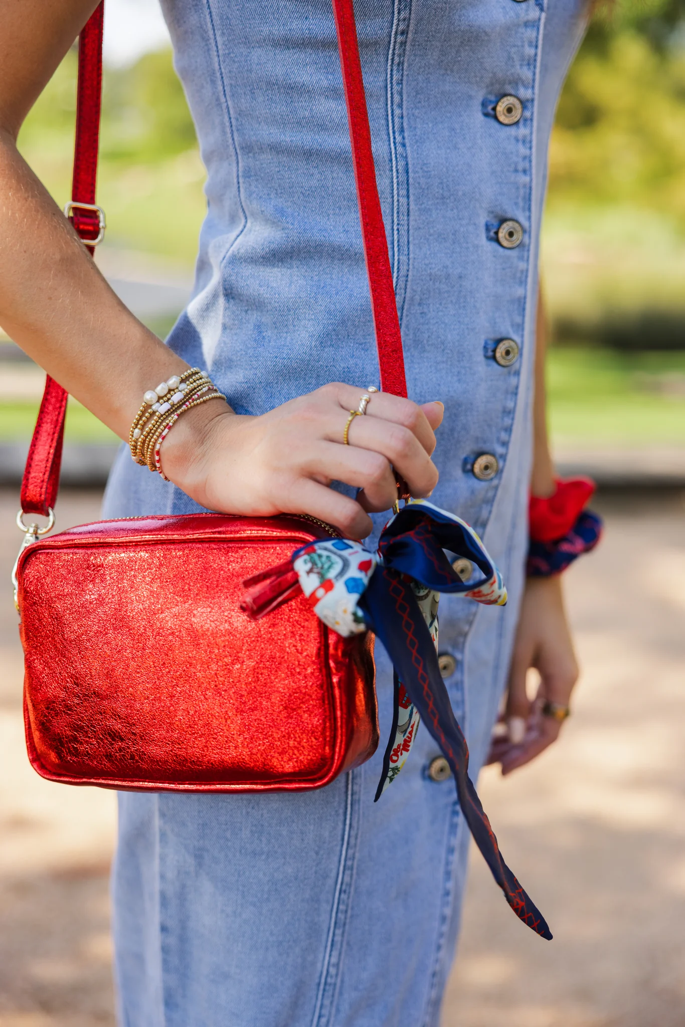 Ole Miss Rebels Skinny Scarf