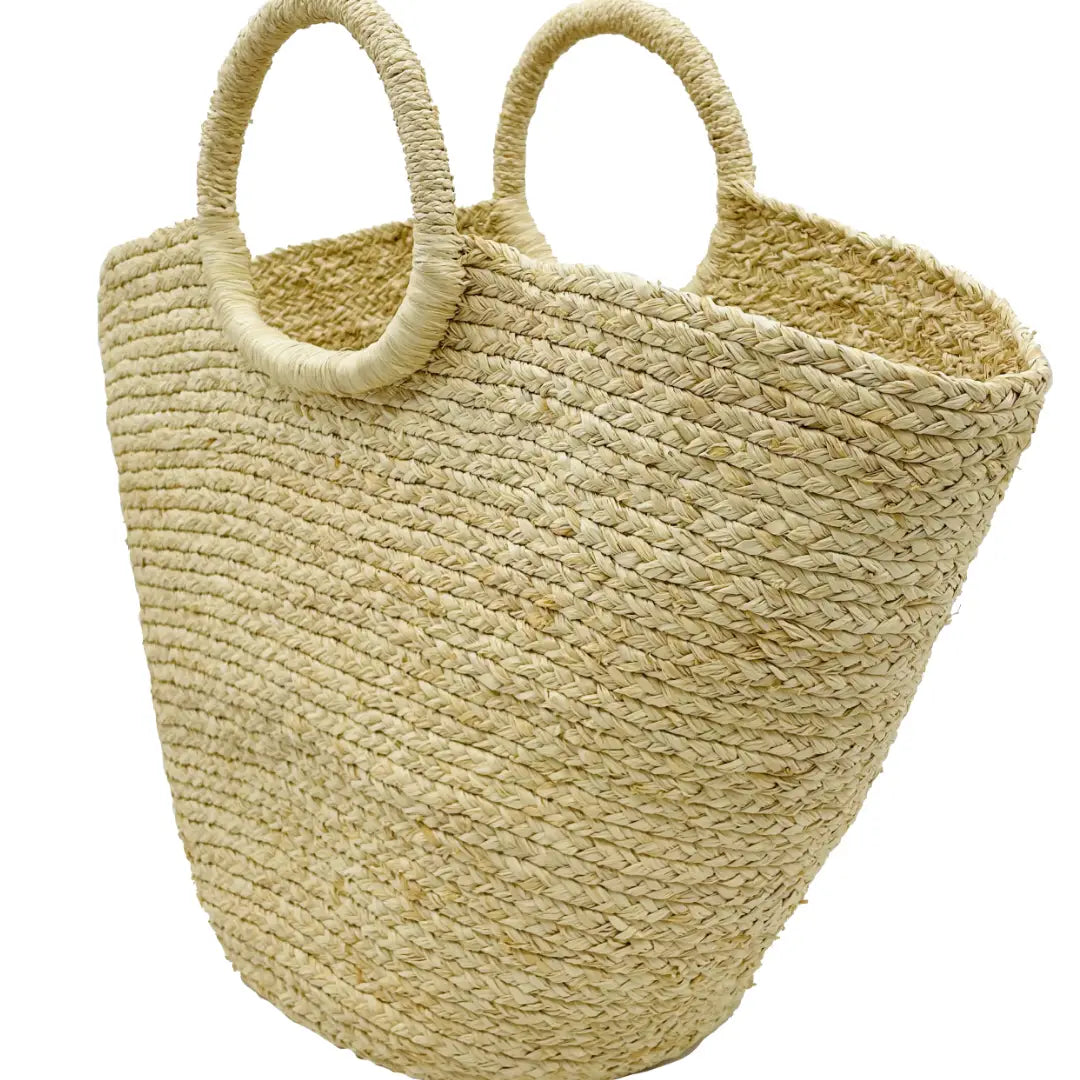 Santa Monica Braided Straw Basket