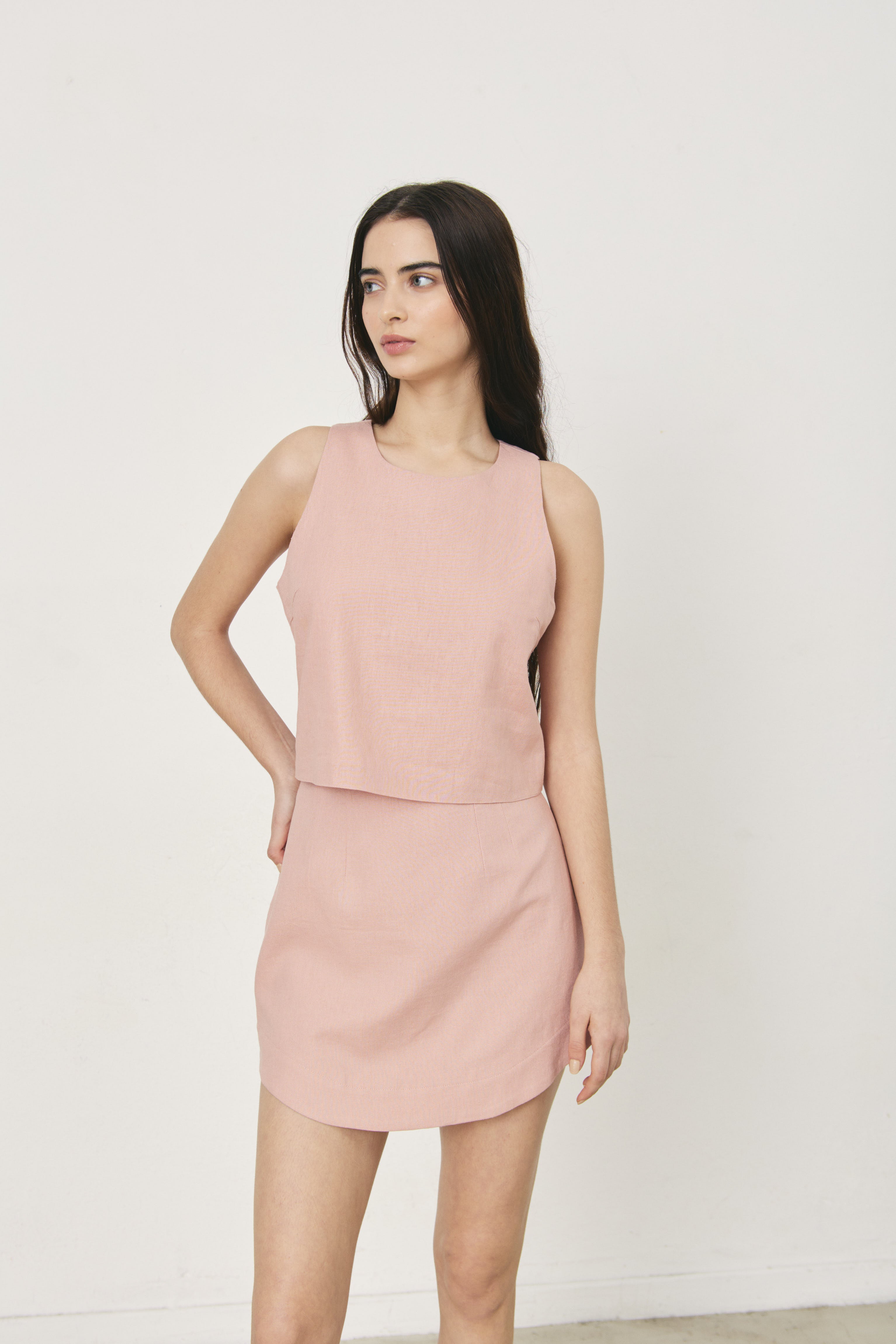 Pallock Skirt in Pale Pink