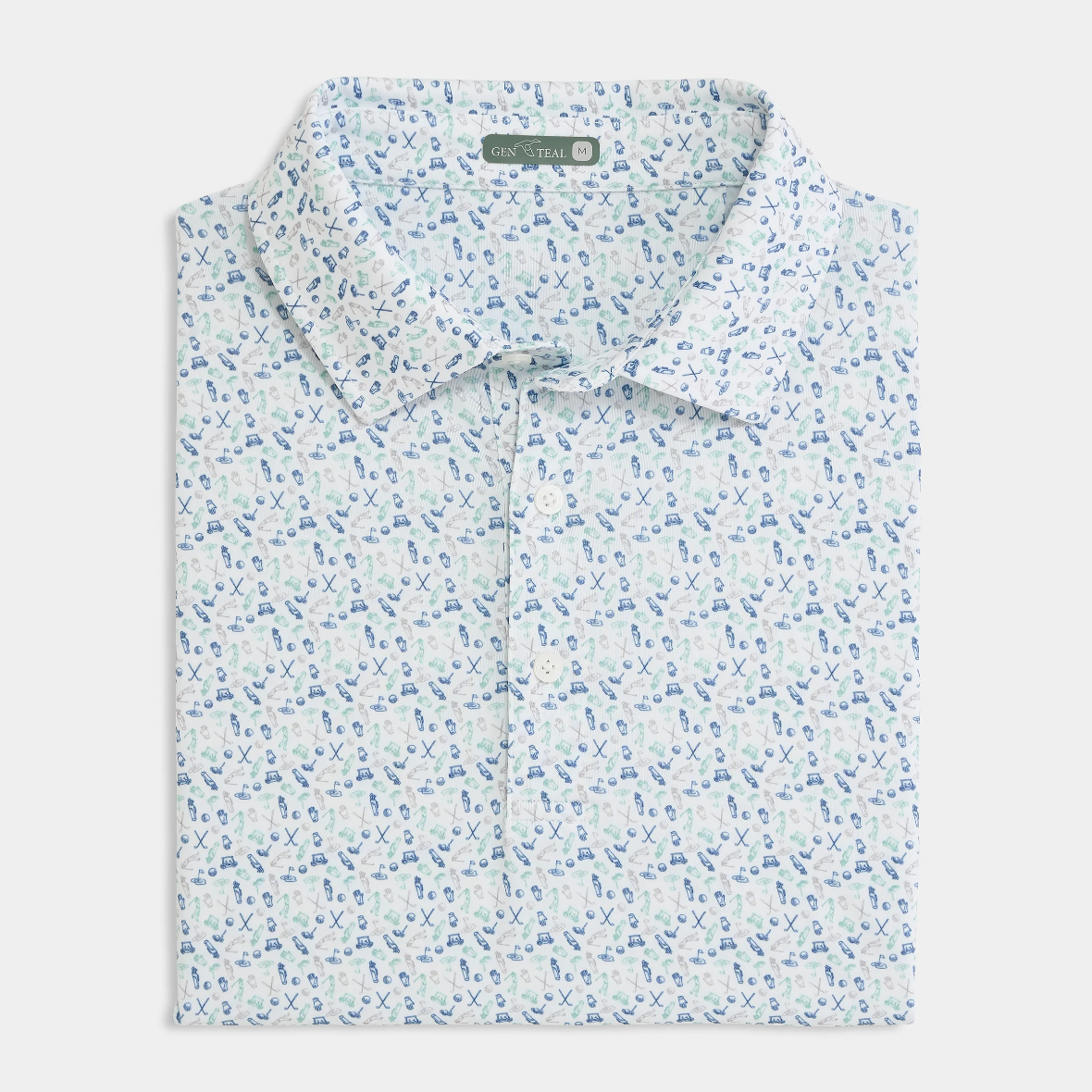 Caddies Choice Printed Polo - Green Bay