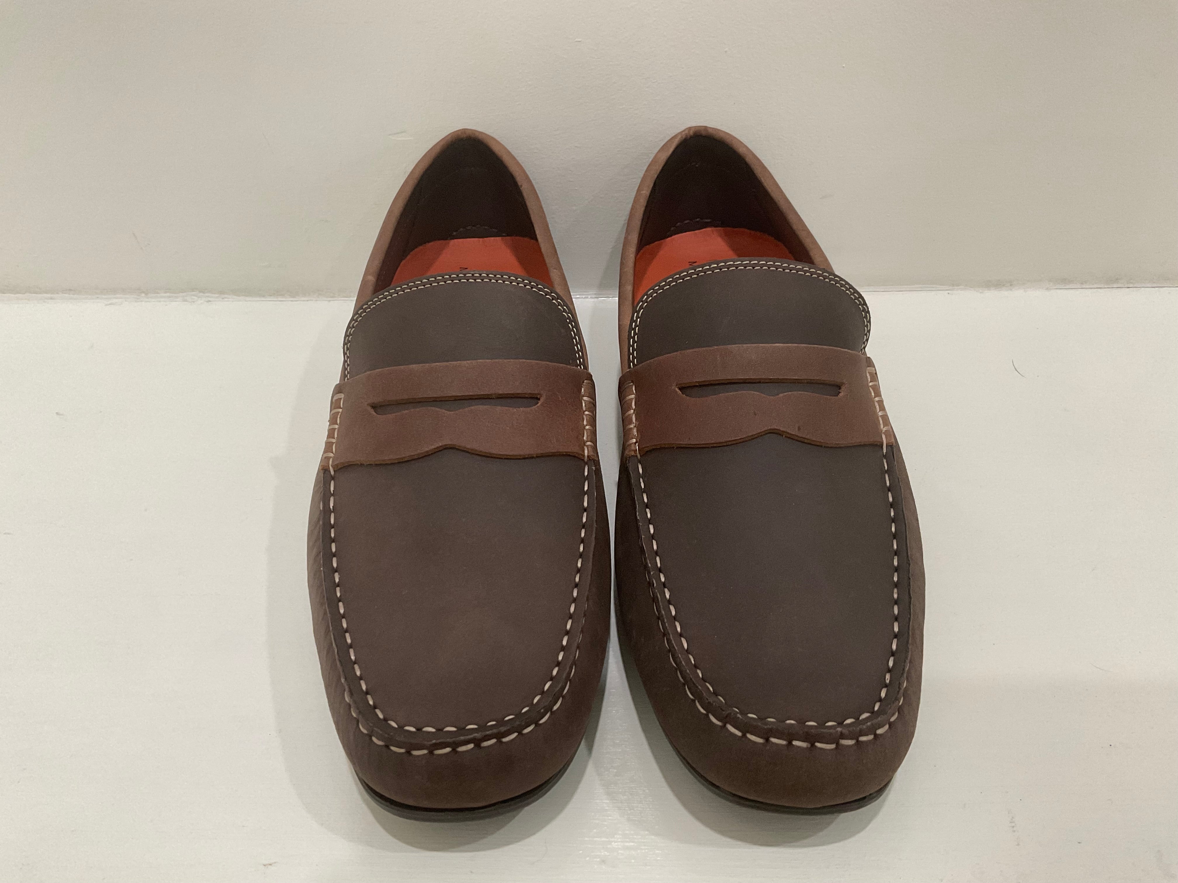 Bermuda Waxed Nubuck Penny Loafer - Bark
