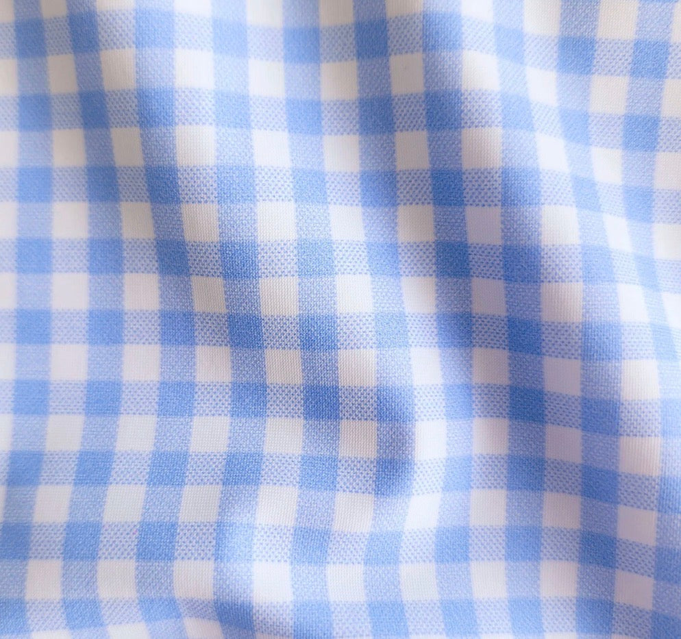 Apex Performance Oxford - Light Blue Gingham