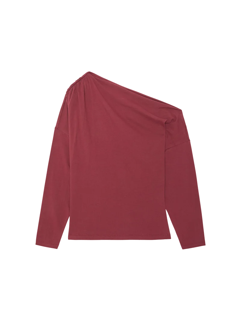 Pietra Off Shoulder Top - Truffle