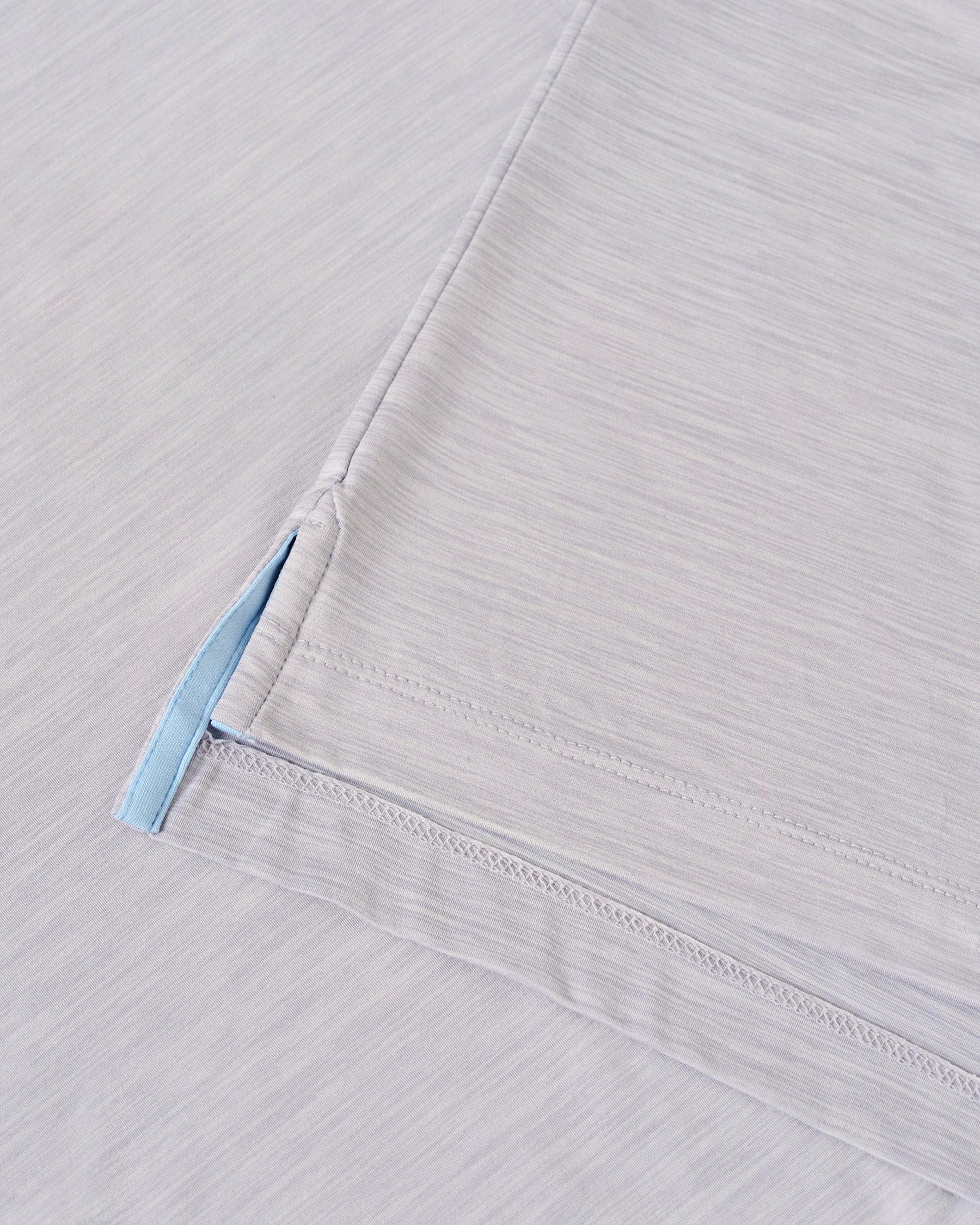 Featherweight Long Sleeve Polo - Light Gray
