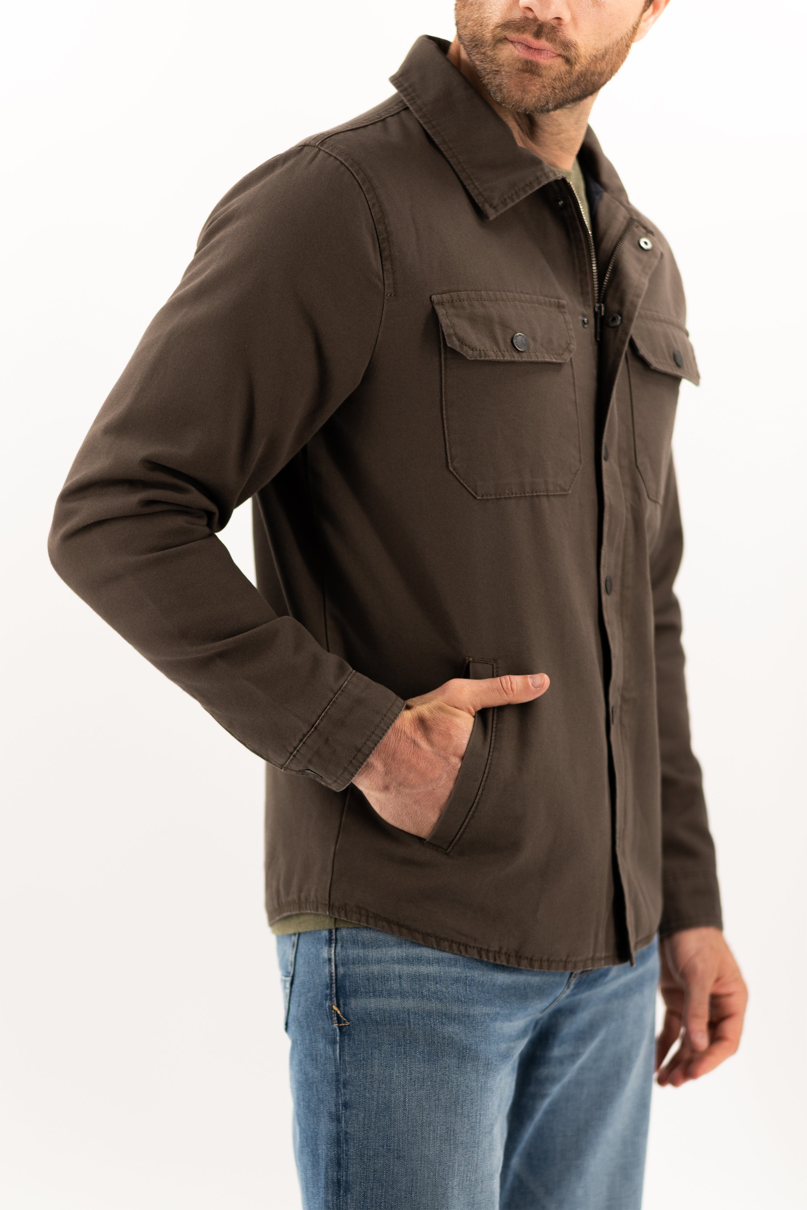 Quilted Deck Jacket - Dark Roast