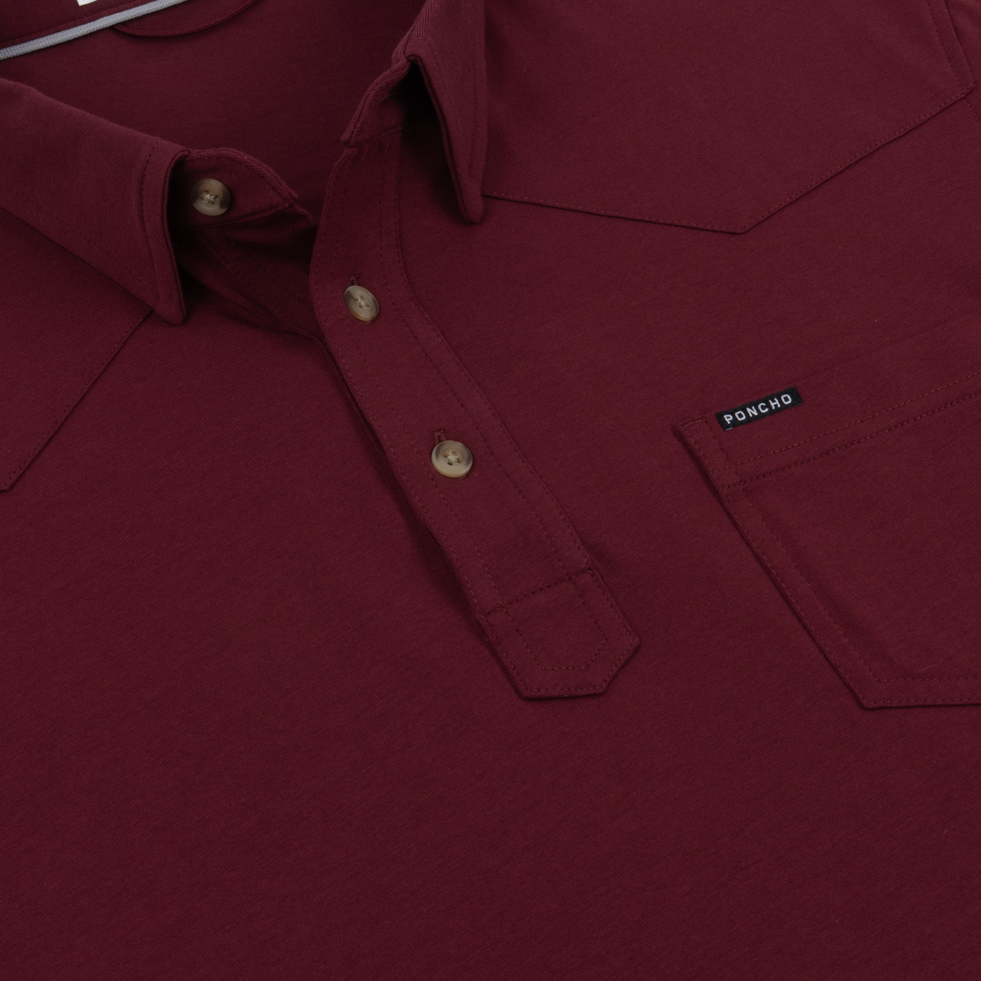 The Gridiron Western Polo - Maroon