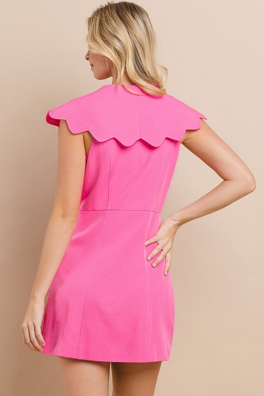 Scalloped Detail Dress