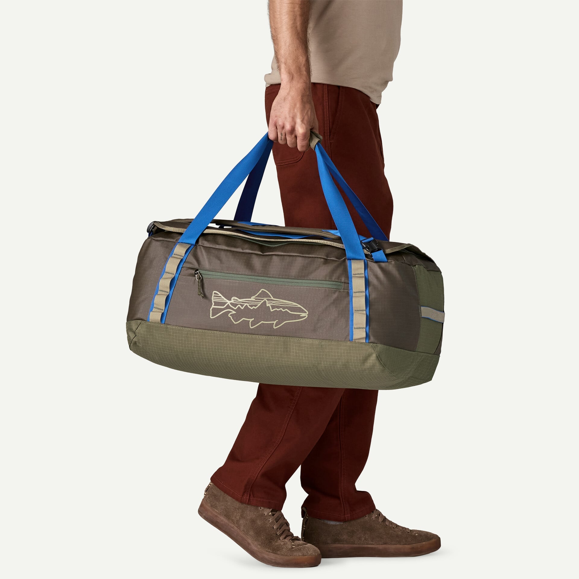 Black Hole Duffel 55L - Basin Green w/Fitz Trout