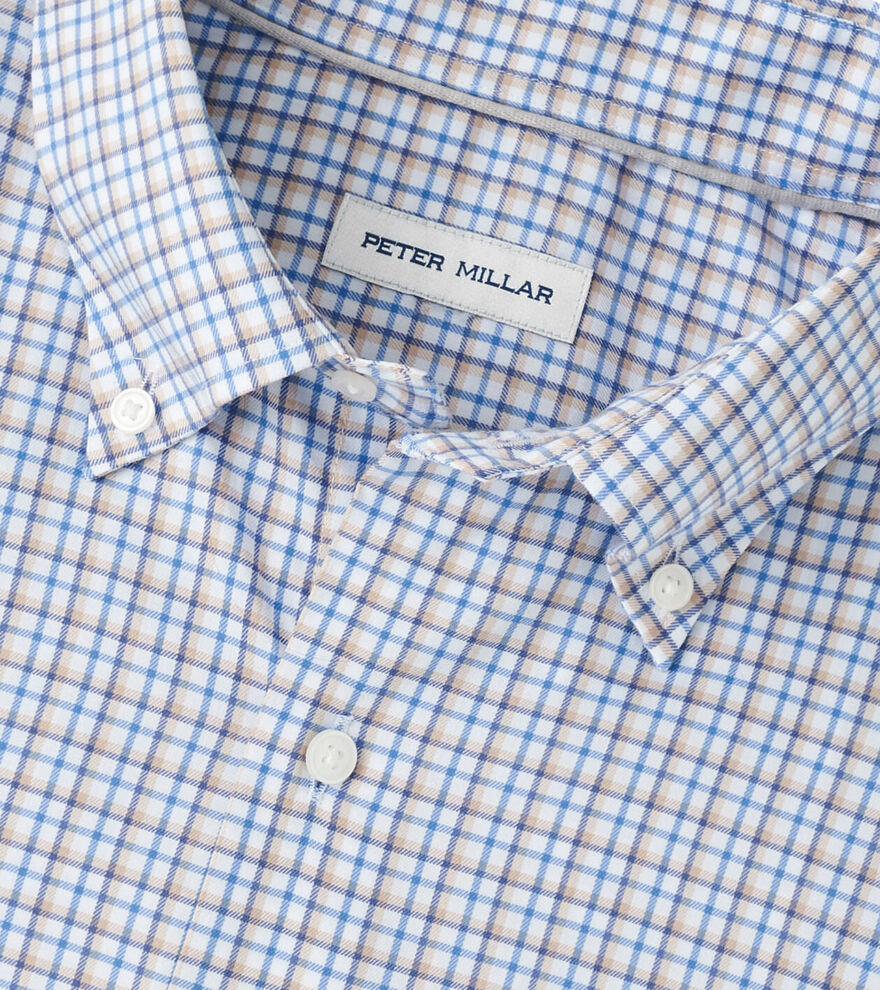 Julian Crown Lite Cotton Stretch Shirt - Evening Tide