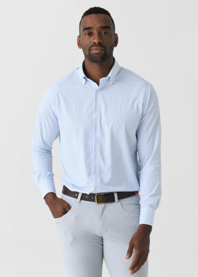 Hanford Performance Twill Shirt - Cottage Blue
