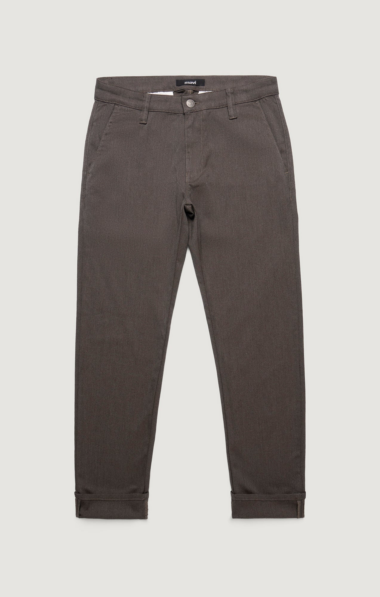 Milton Slim Straight Chino - Feather Tweed