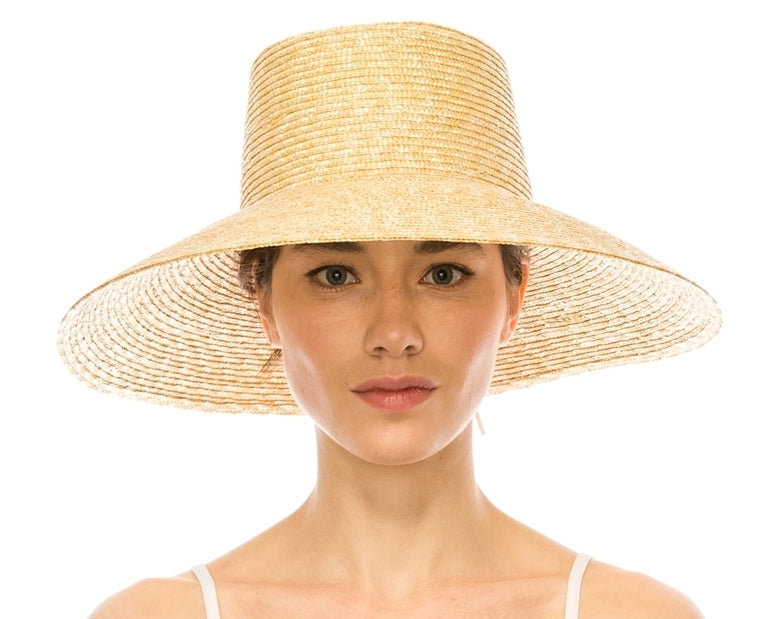 Fine Wheat Straw Lampshade Hat
