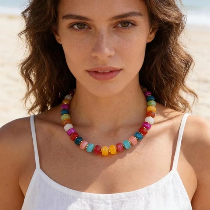 Chunky Candy Beaded Necklace
