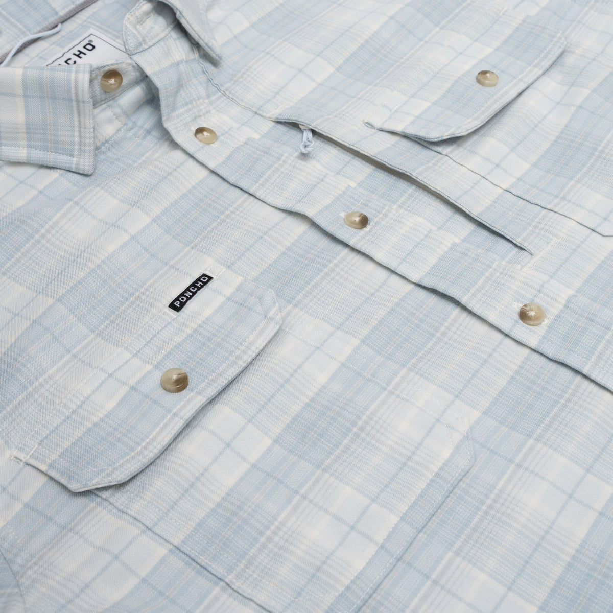 Hilton Head Flannel - Ice Blue