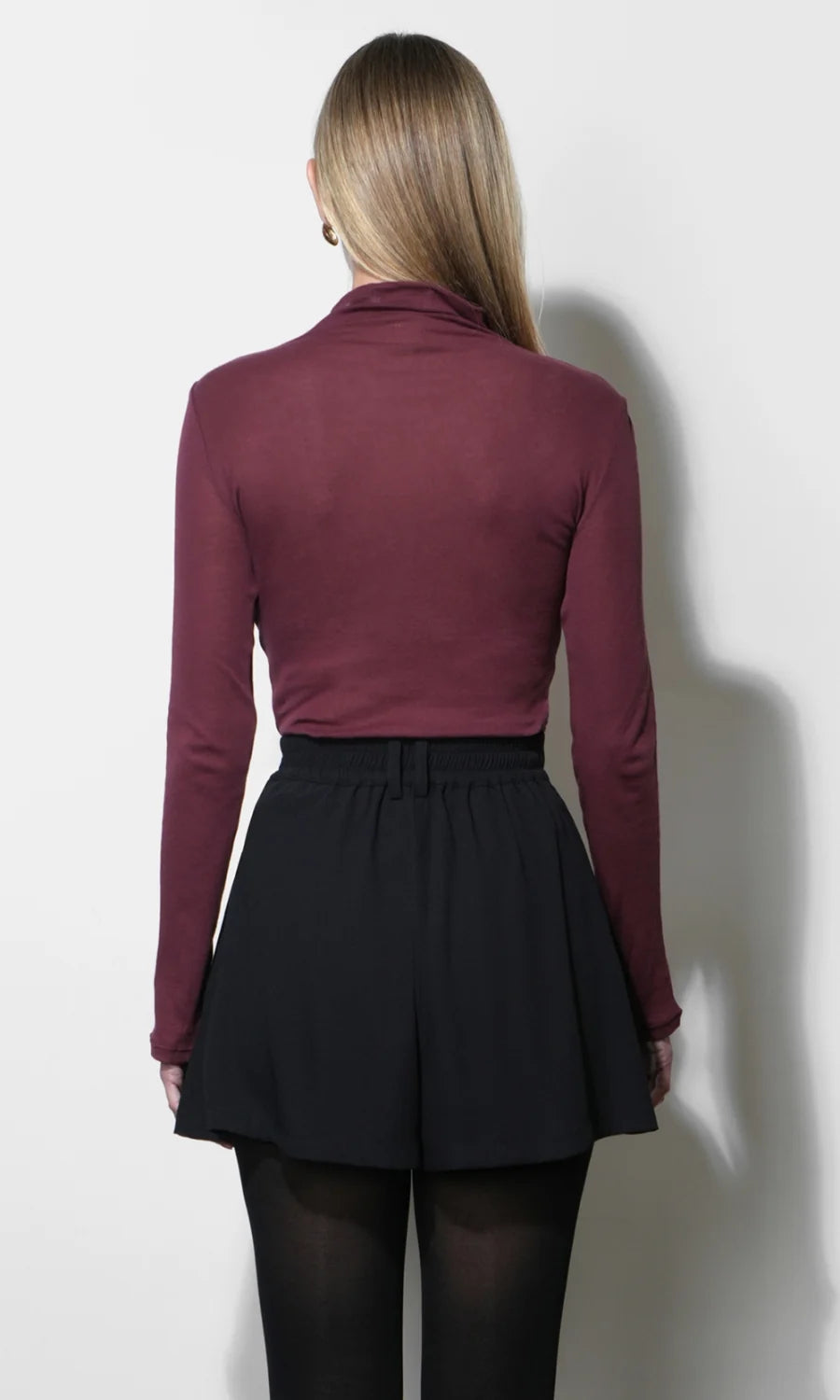 Colette Pleated Skort-Black