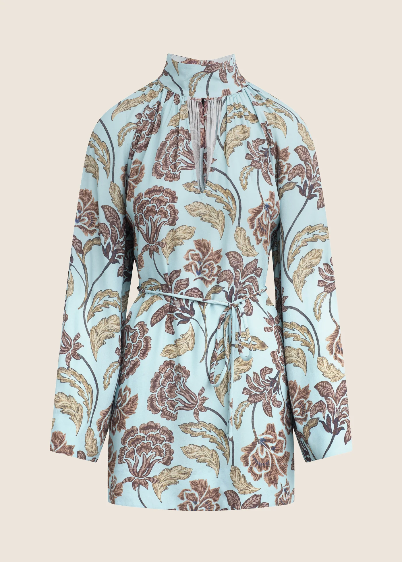 Love Story Mini Dress-Sky Paisley Floral