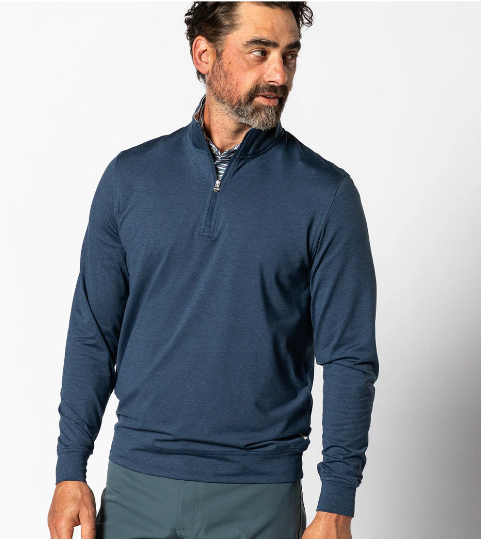 Long Drive Performance Pullover - Navy Heather