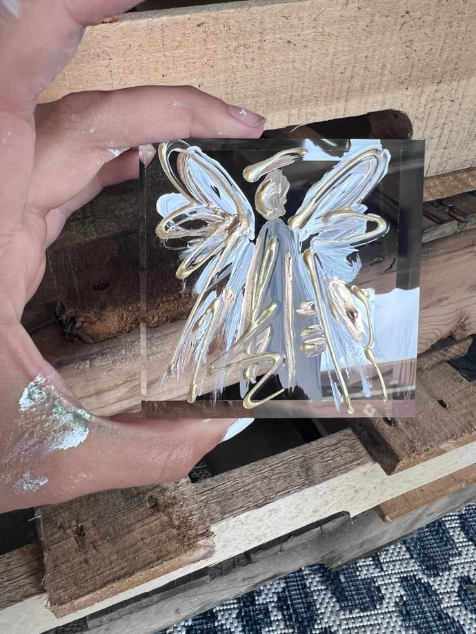 Neutral Angel Lucite Block