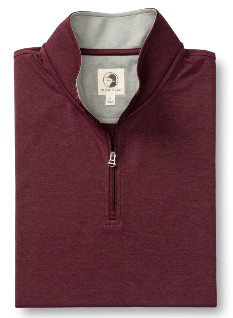Long Drive Performance Pullover - Fig Heather