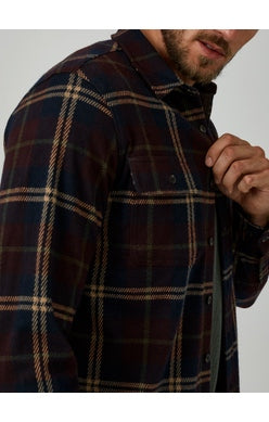 7 Diamonds Generation Flannel - BURGUNDY